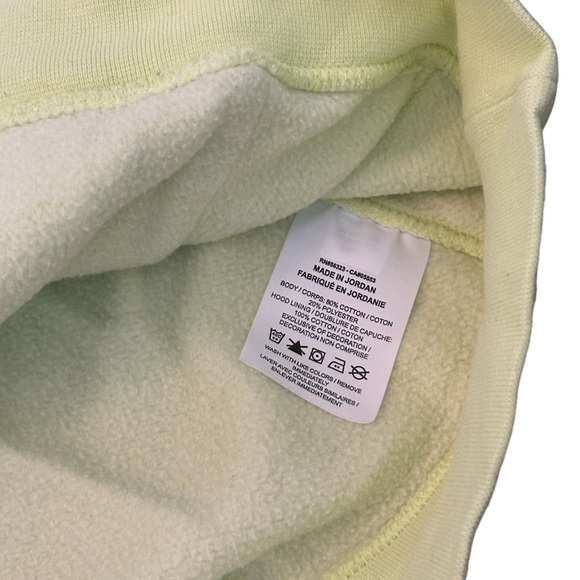 Nike Men’s Neon Yellow Hooded Sweatshirt / Size Large - Picture 3 of 4